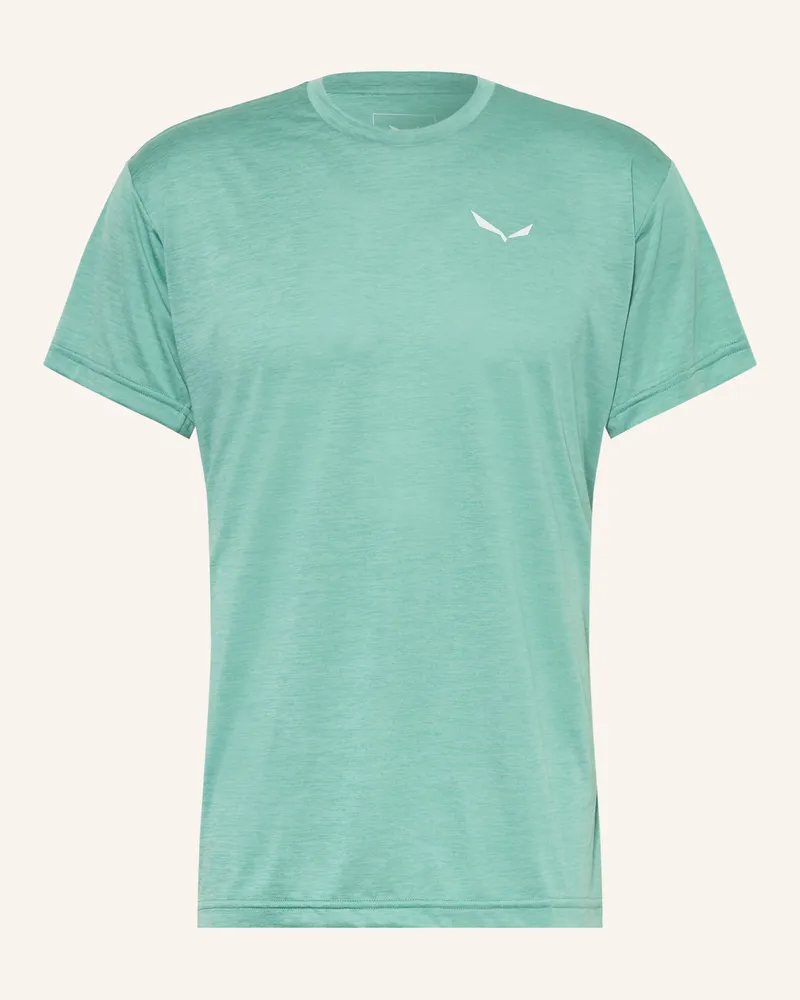 Salewa T-Shirt PUEZ MELANGE DRY'TON Türkis
