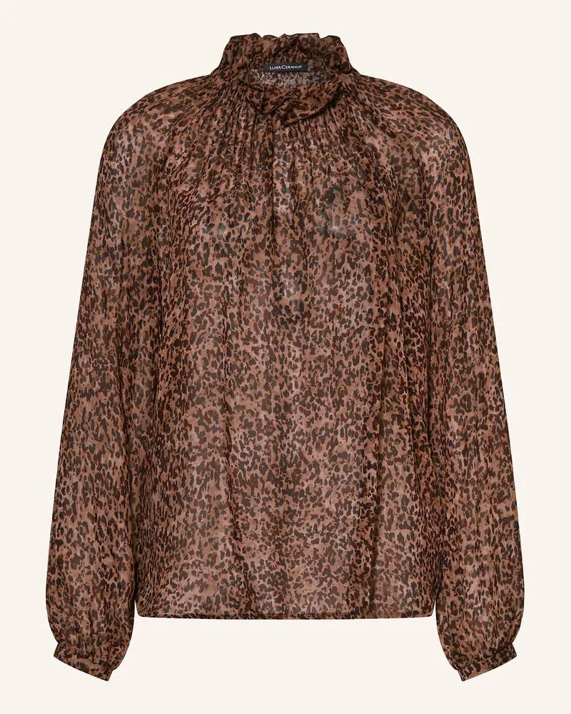 Luisa Cerano Blusenshirt mit Rüschen Rosé
