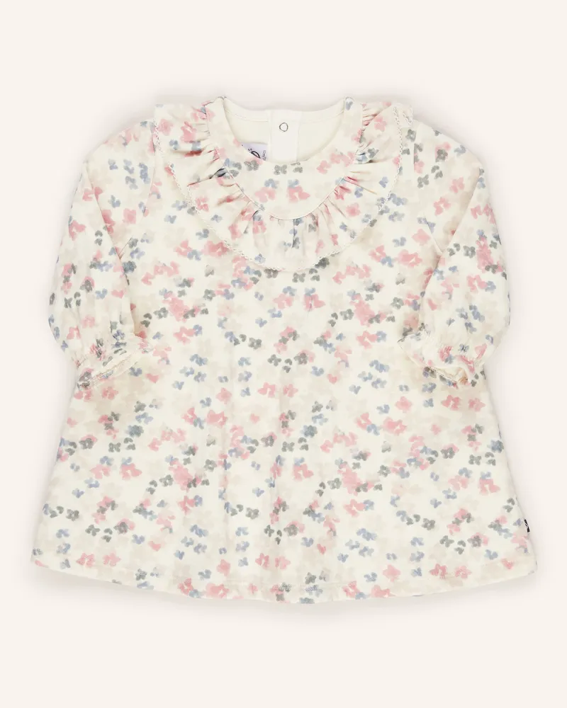 Petit Bateau Kleid mit Rüschen Ecru