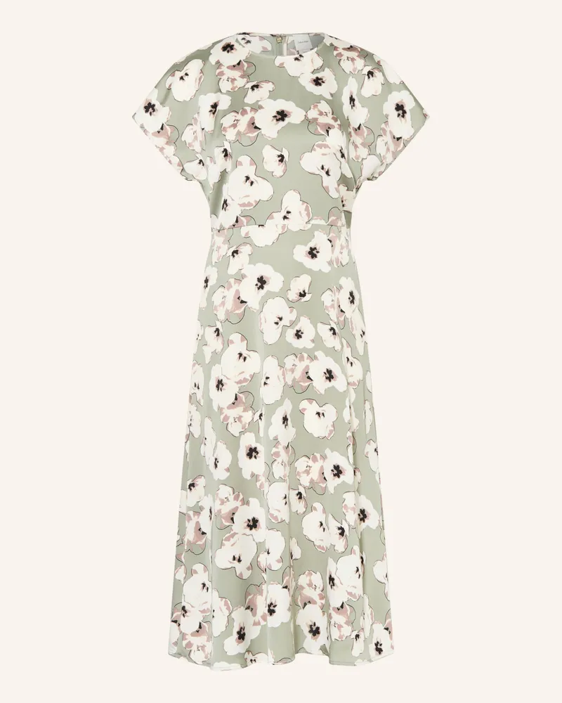 Calvin Klein Satinkleid Hellgrün