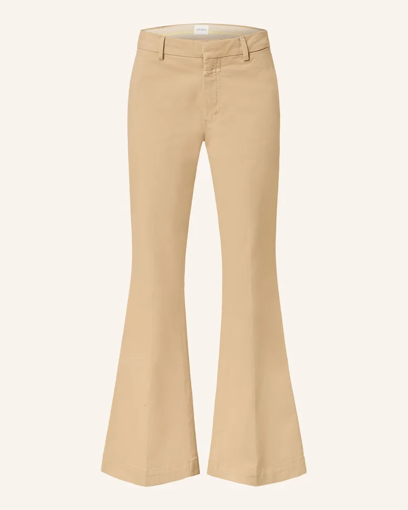 Closed Bootcut-Hose Felise beige Beige