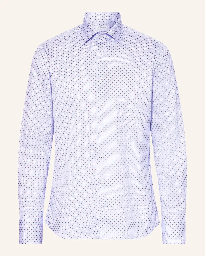 Stenströms Hemd Fitted Body Fit blau Hellblau