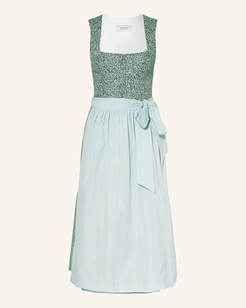 KINGA MATHE Dirndl VIOLA mit Leinen Grün