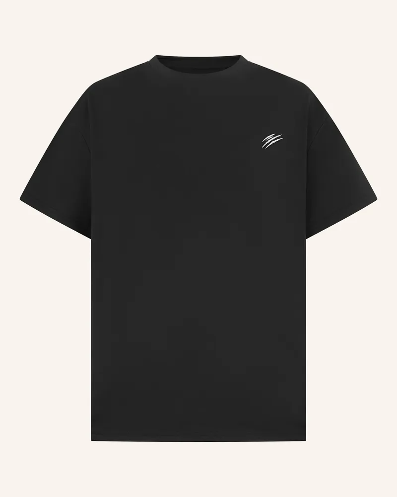 Philipp Plein Plein Sport Round Neck T-Shirt Chrome Scratch schwarz Schwarz