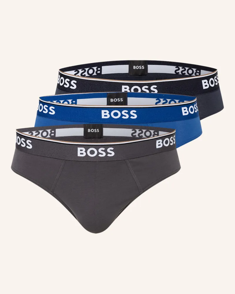 HUGO BOSS 3er-Pack Slips blau Blau