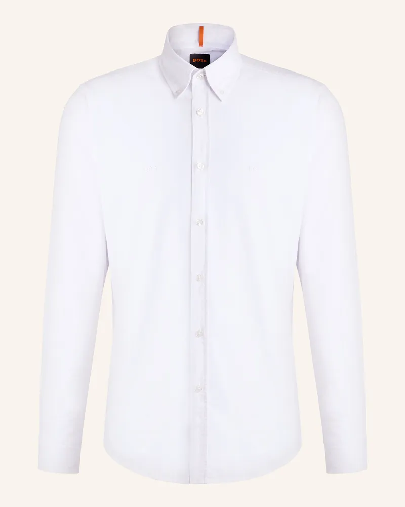 HUGO BOSS Hemd RICKERT_M Regular Fit Weiss