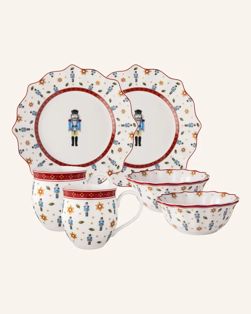 Villeroy & Boch Frühstücks-Set Für 2 Nussknacker, 6tlg. Toy's Delight weiss Gelb