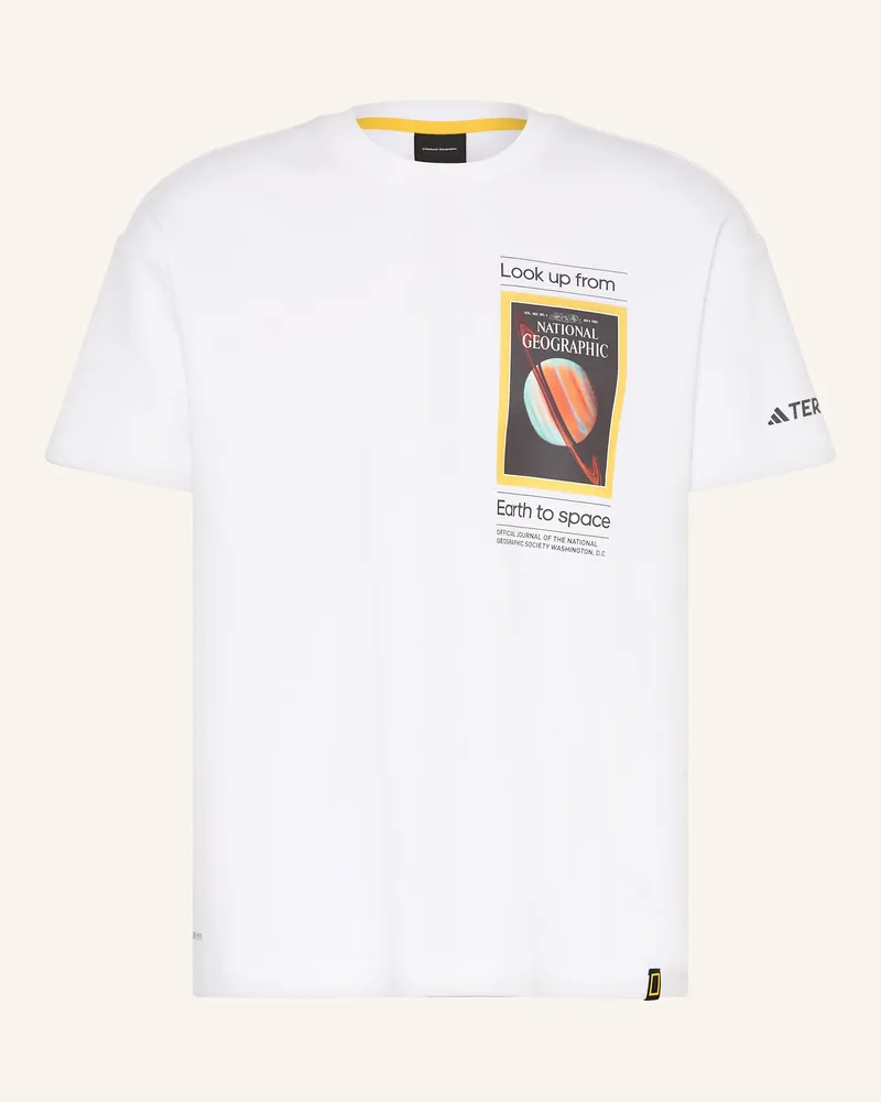 adidas T-Shirt NATIONAL GEOGRAPHIC GRAPHIC Weiss