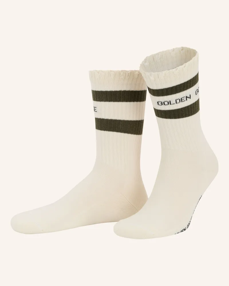 Golden Goose Socken weiss Creme
