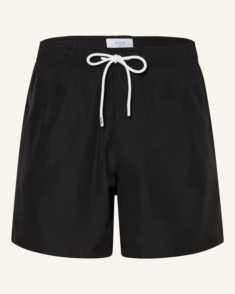 Eton Badeshorts schwarz Schwarz