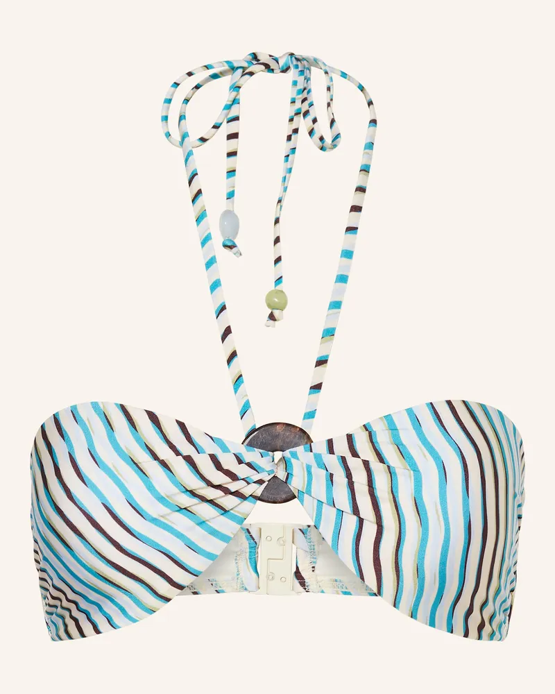 JETS Australia Bandeau-Bikini-Top Lotus blau Türkis