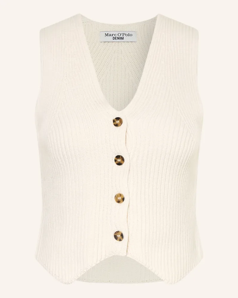 Marc O'Polo Strickweste beige Ecru