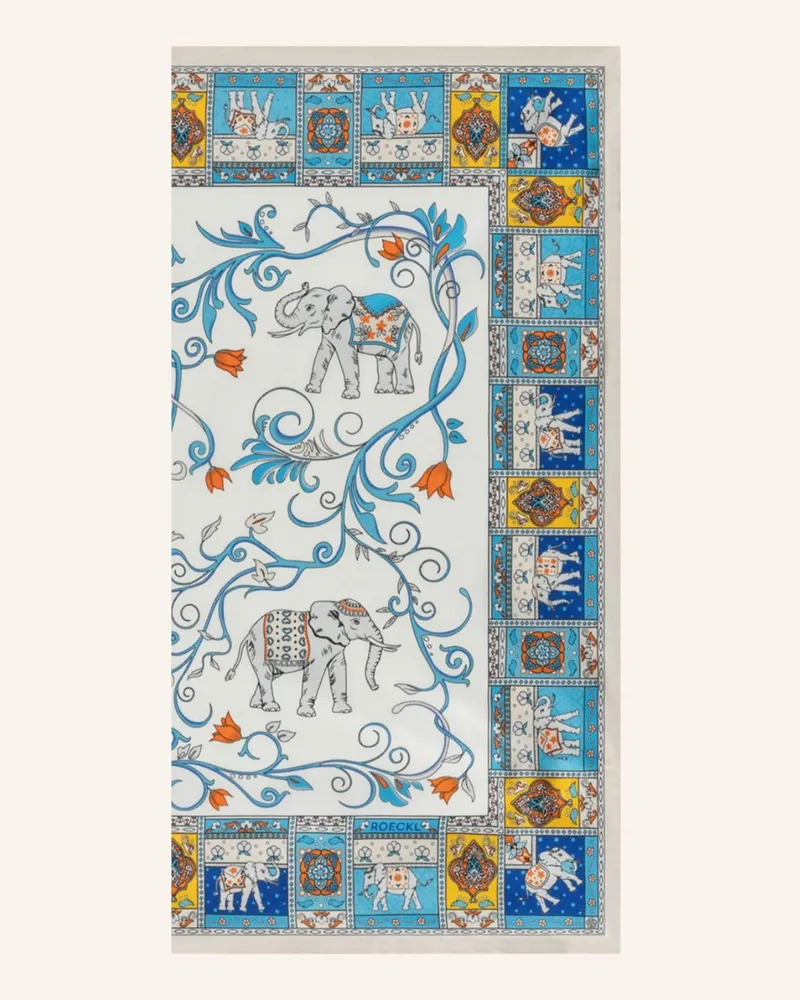 Roeckl Seidentuch Lucky Elephant blau Blau
