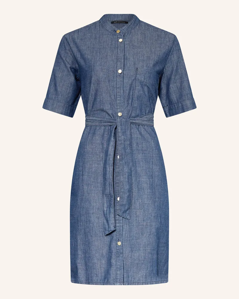 Armani Exchange Kleid in Jeansoptik Blau