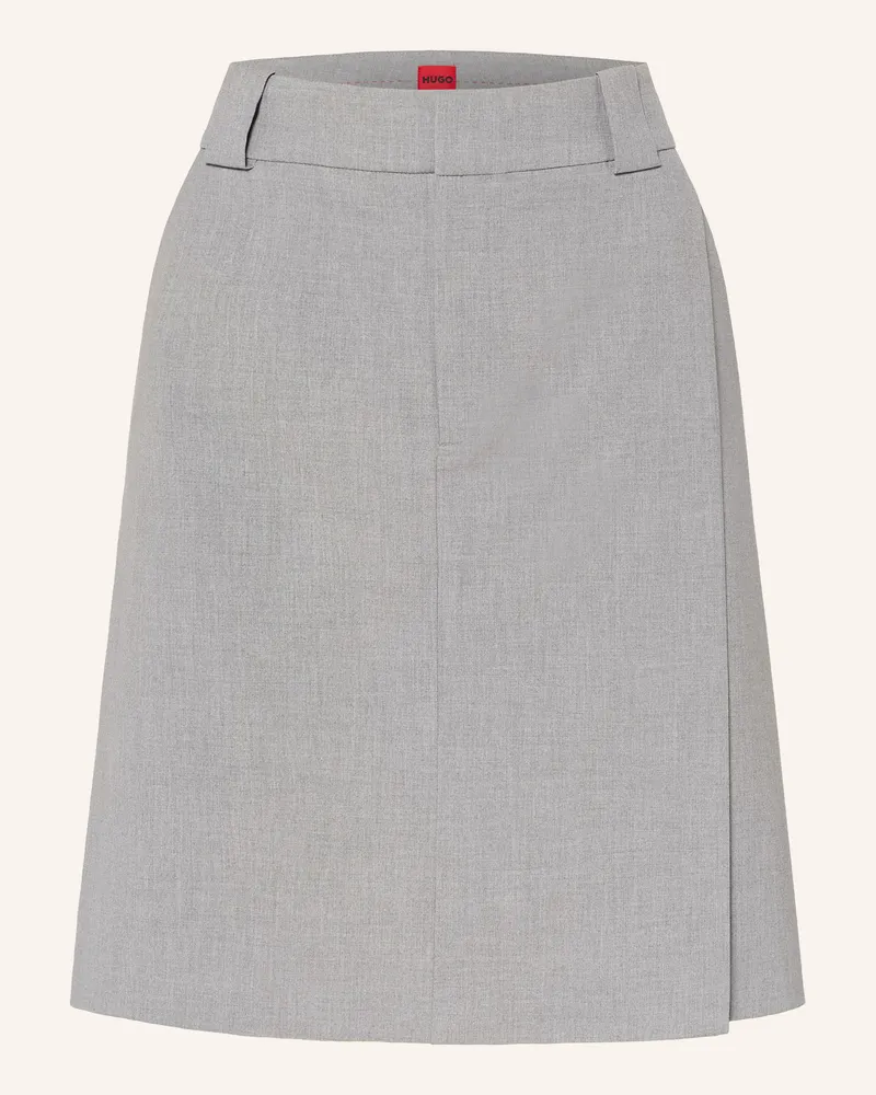 HUGO BOSS Rock RANWI in Wickeloptik Grau