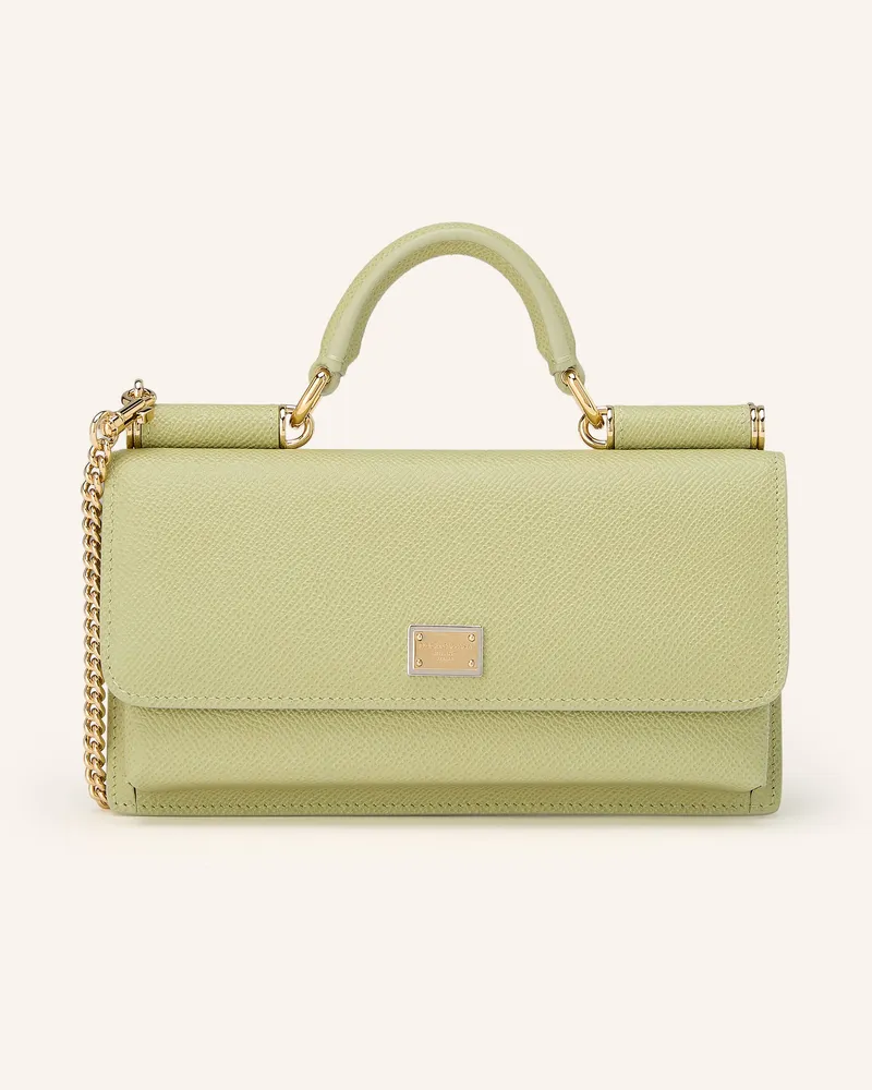 Dolce & Gabbana Umhängetasche Miss Sicily Mini gruen Hellgrau