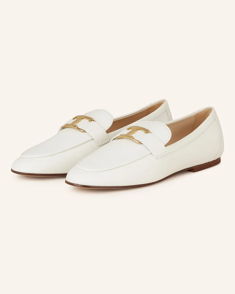 TOD'S Mokassins Weiss