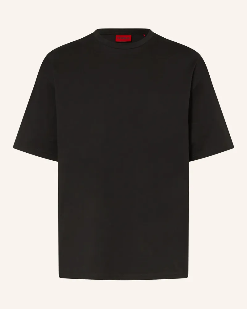HUGO BOSS T-Shirt Tiki schwarz Schwarz