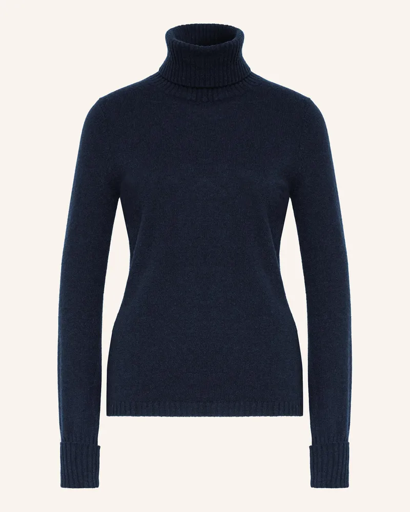 FTC Cashmere Rollkragenpullover Aus Cashmere blau Dunkelblau
