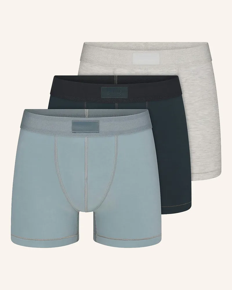 SKIMS 3er-Pack Boxershorts Skims Cotton gruen Verdant