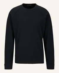 Trusted Handwork Round Neck 1/1-Sleeve Sweatshirt with Raglan Schwarz