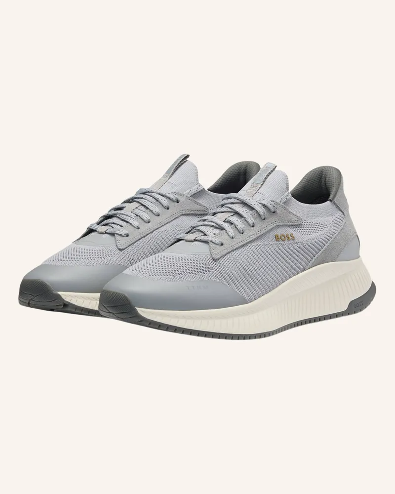 HUGO BOSS Sneaker TTNM EVO_SLON_KNRSD Hellgrau