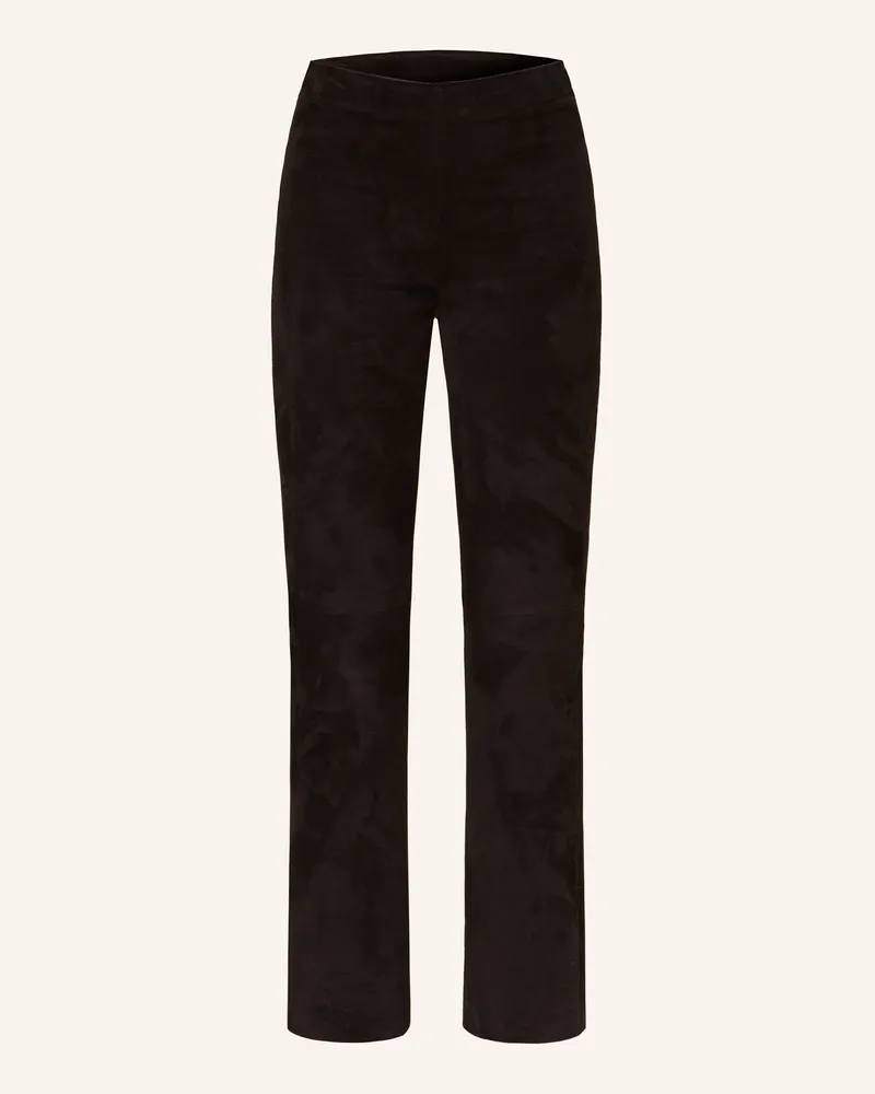 Stouls Lederhose Schwarz
