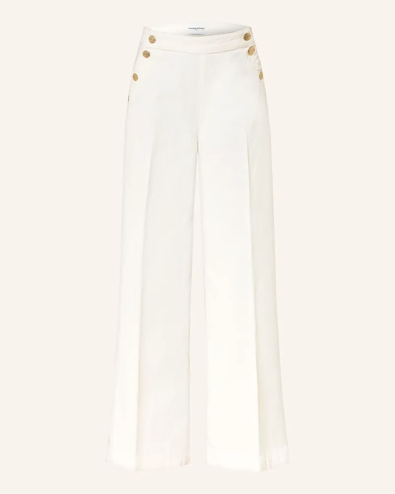 Claudie Pierlot Marlenehose aus Cord Ecru