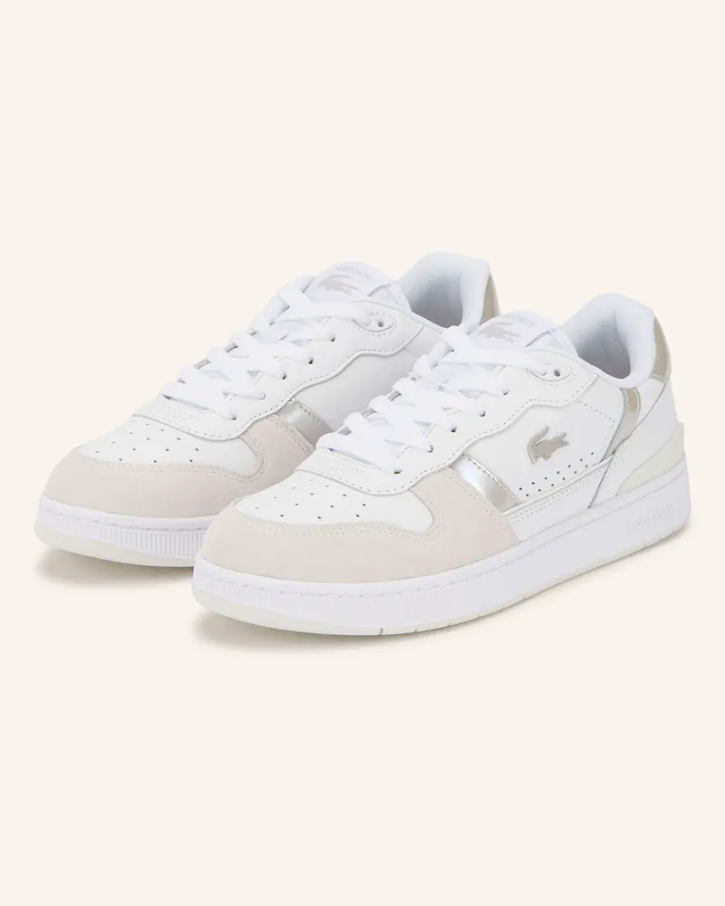 Lacoste Sneaker T-Clip Set weiss Weiss
