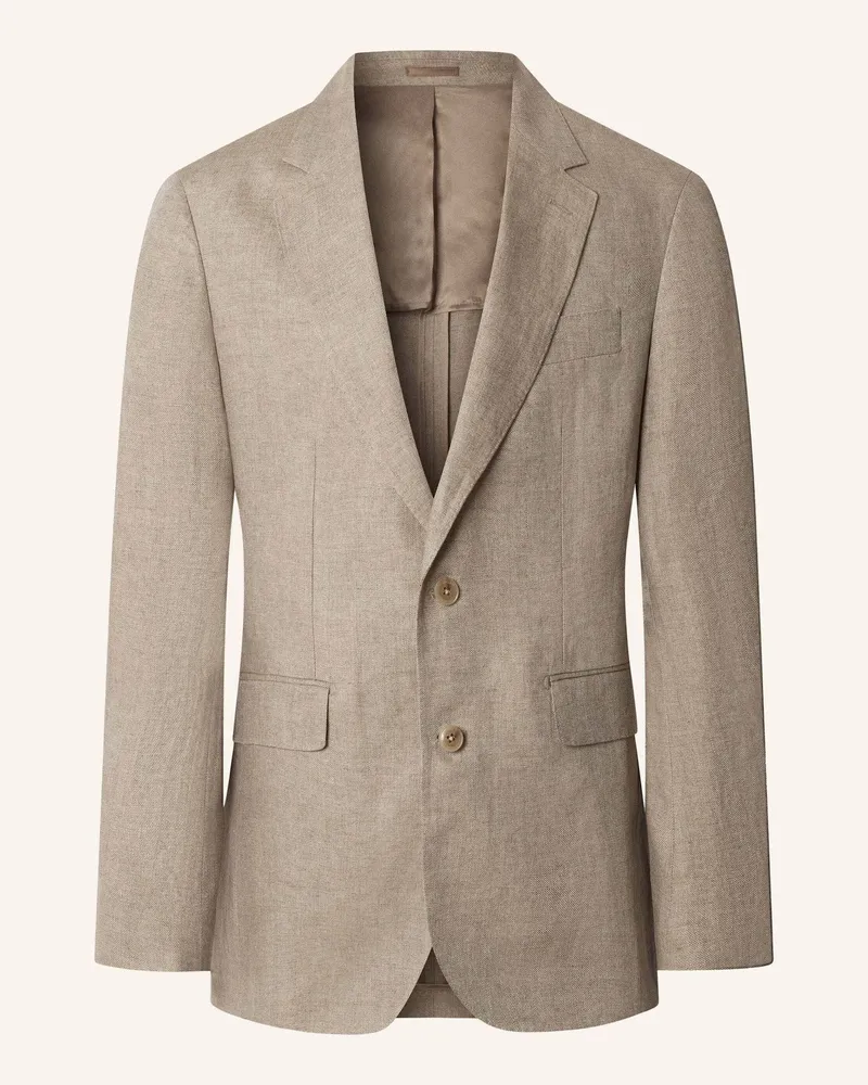 Hackett Sakko Linen Delave Hopsack braun Taupe