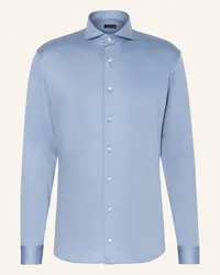 van Laack Jerseyhemd Tailor Fit Blau