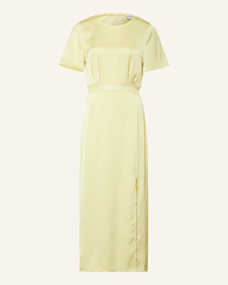 Claudie Pierlot Satinkleid Mit Cut-Out gelb Hellgelb
