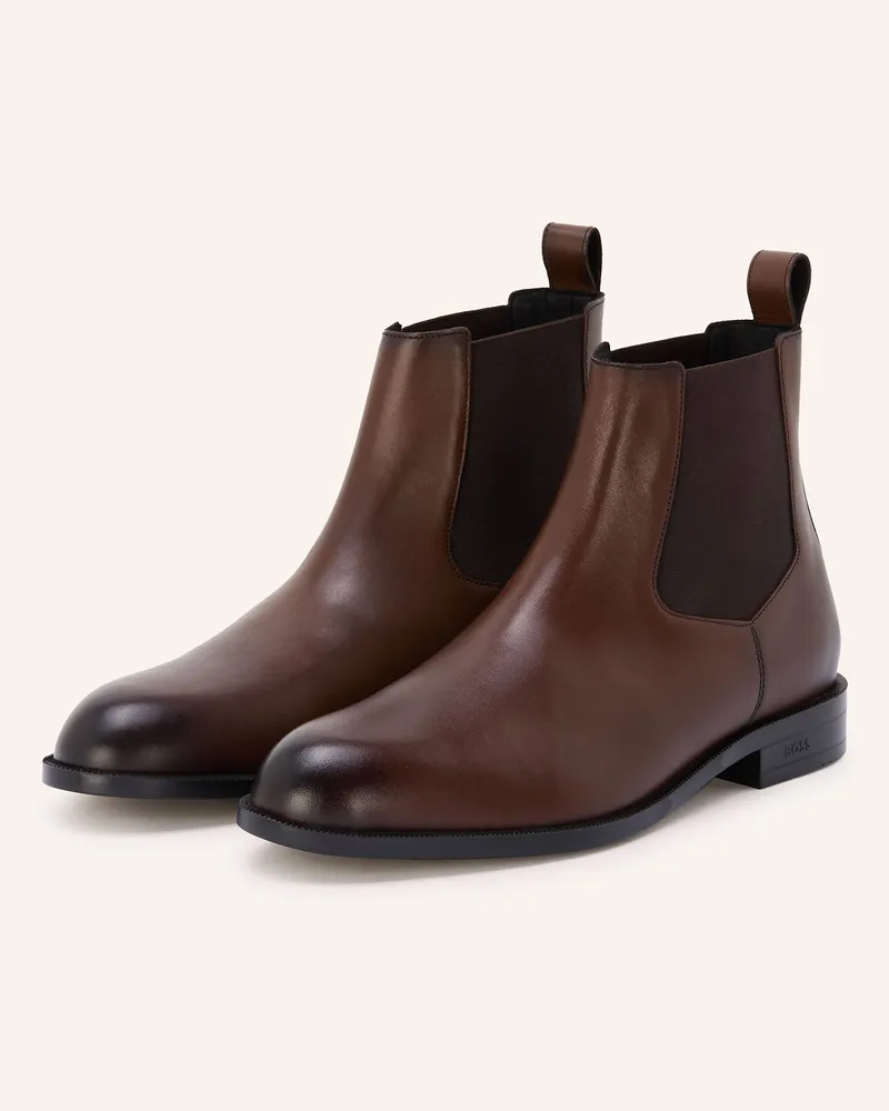 HUGO BOSS Chelsea-Boots Tayil braun Dunkelbraun