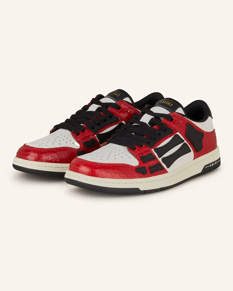 Amiri Sneaker SNAKE SKEL-TOP LOW Dunkelrot