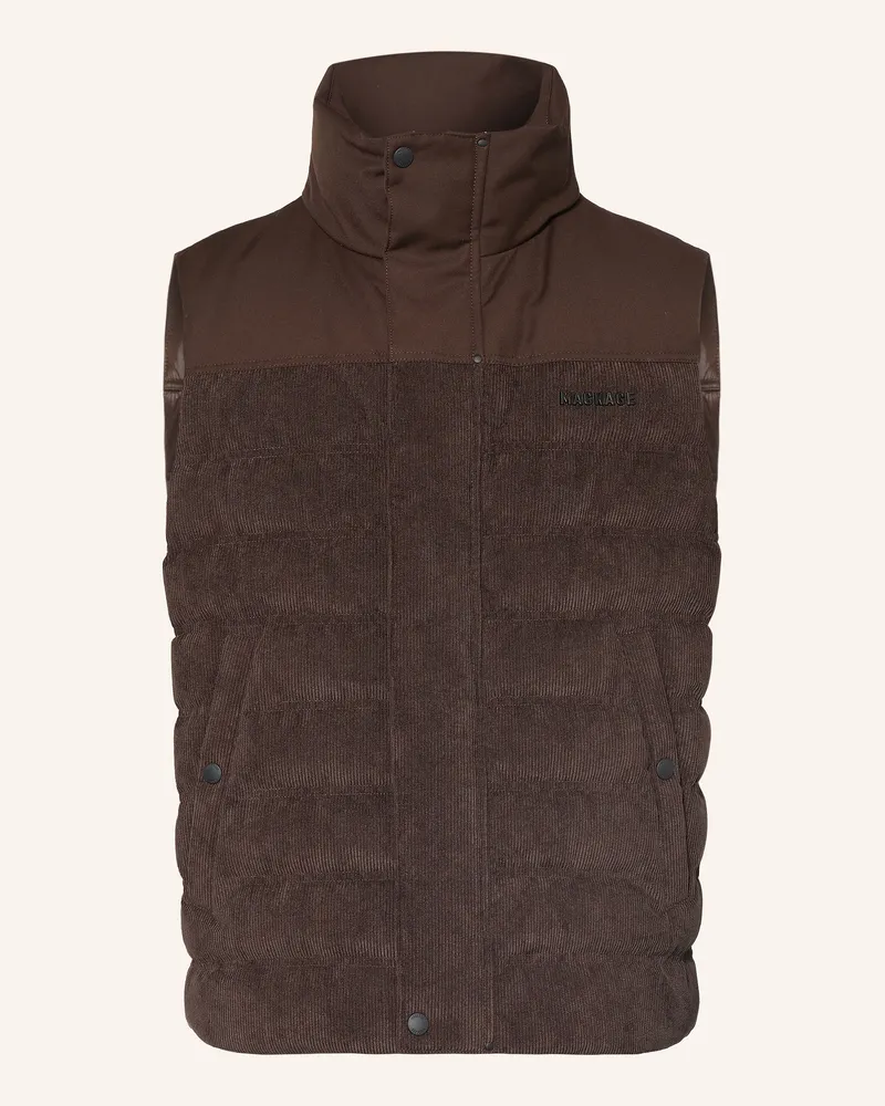 Mackage Daunenweste Brody-Cdy Im Materialmix braun Dunkelbraun
