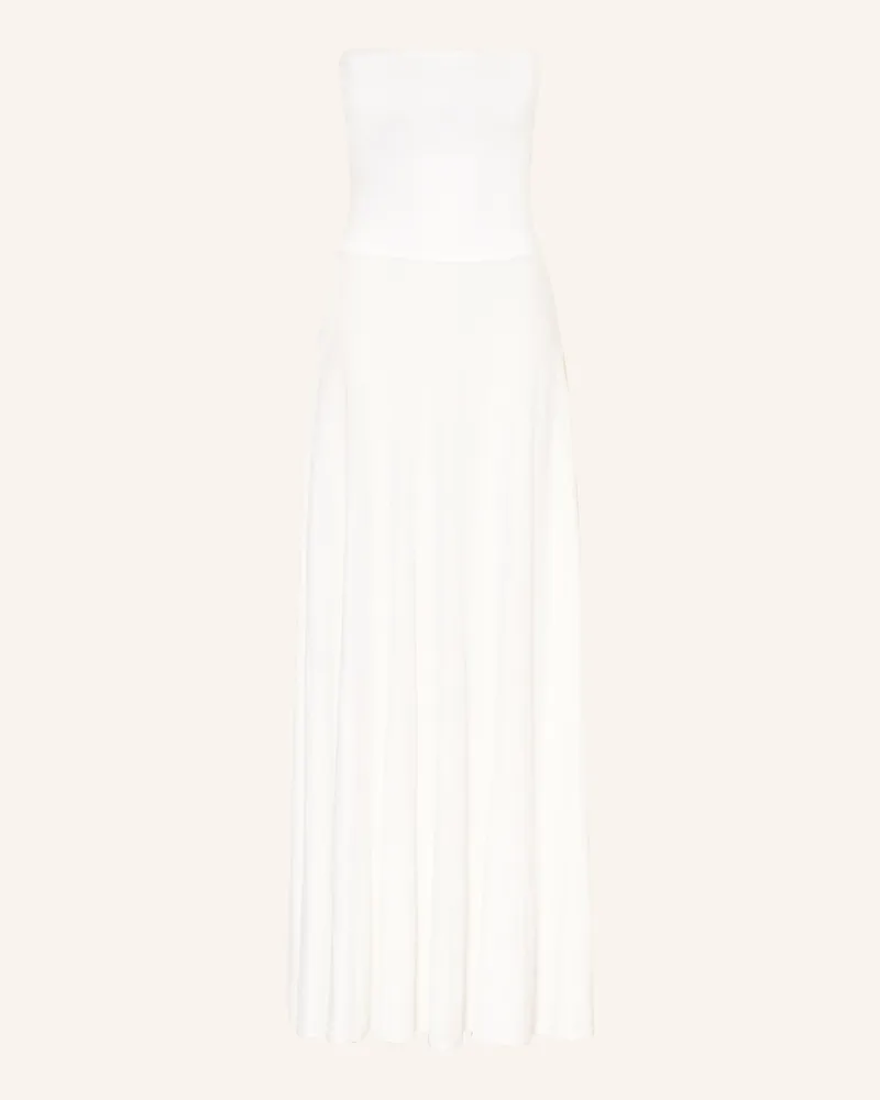 Alaïa Leinenkleid weiss Weiss