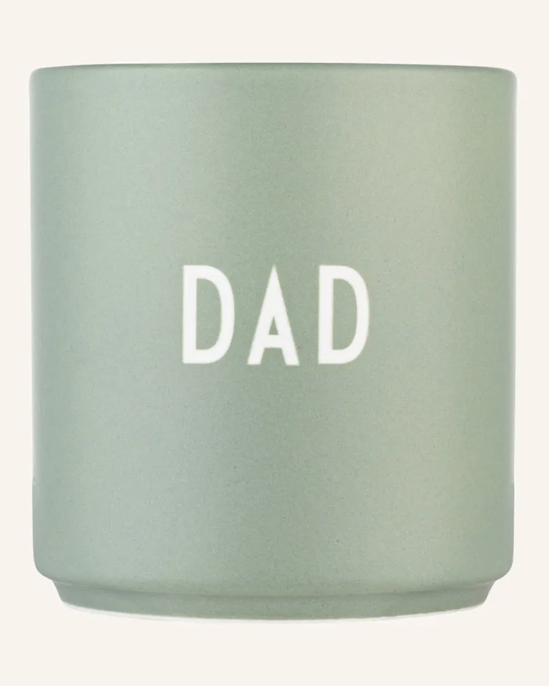 DESIGN LETTERS Becher Dad gruen Hellgrün