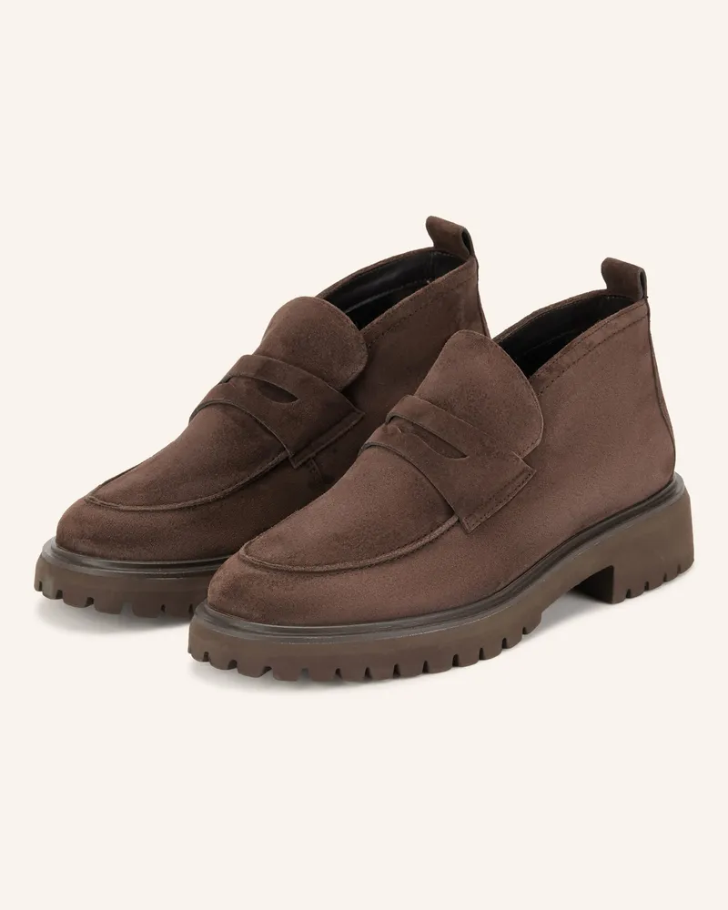 paul green Penny-Loafer braun Dunkelbraun
