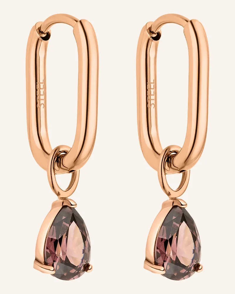 S.Oliver Creolen  Aus  Edelstahl rosegold Roségold