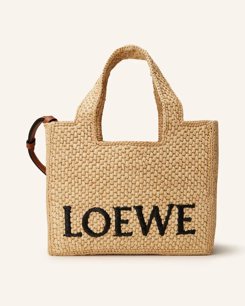 Loewe Shopper Font Tote Small beige Hellbraun