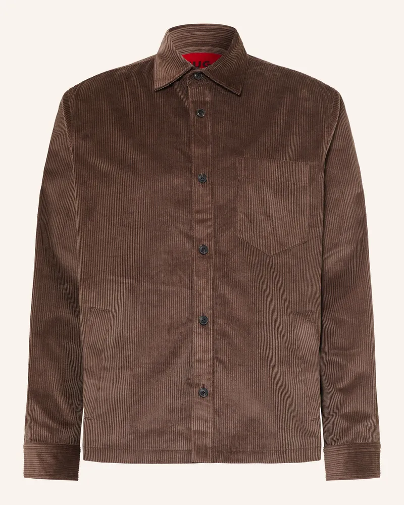 HUGO BOSS Cord-Overjacket Ecord braun Dunkelbraun