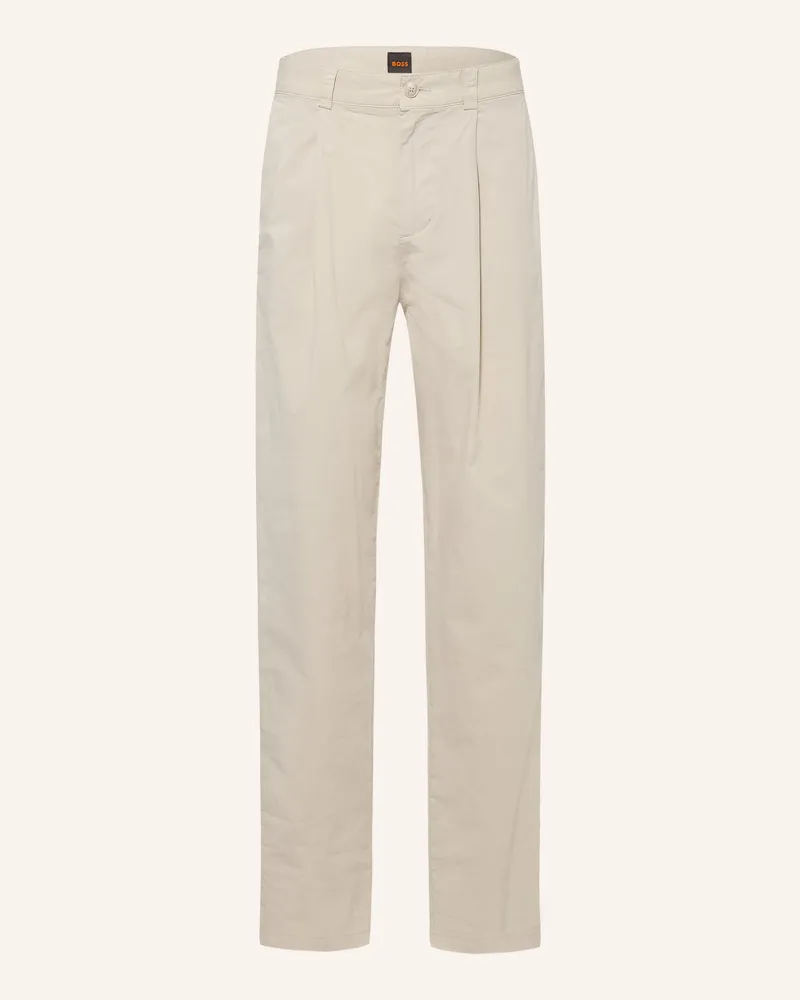 HUGO BOSS Chino Tapered Fit beige Creme