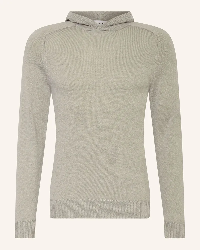FTC Cashmere Strick-Hoodie mit Cashmere Hellgrün