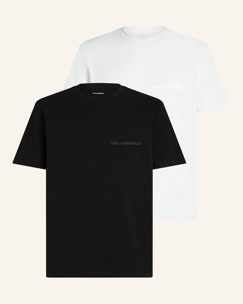 Karl Lagerfeld 2er-Pack Unterhemden schwarz Schwarz