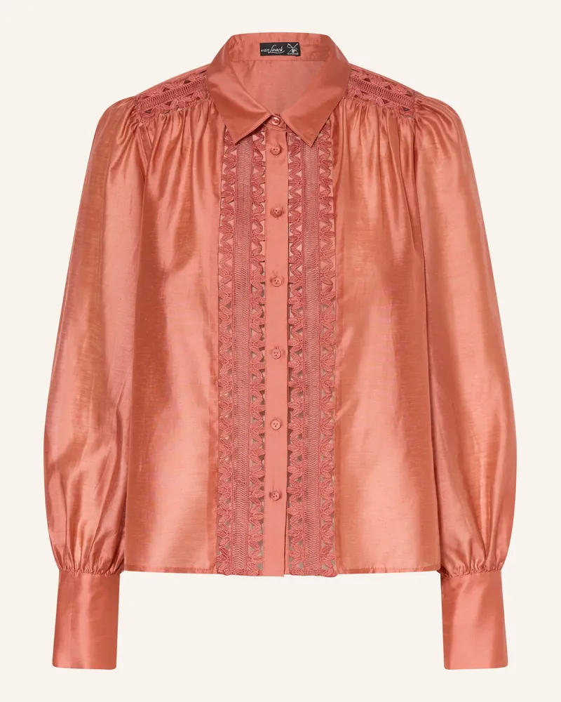 van Laack Hemdbluse Vl-Alwia-Pb Mit Spitze rot Hellrot
