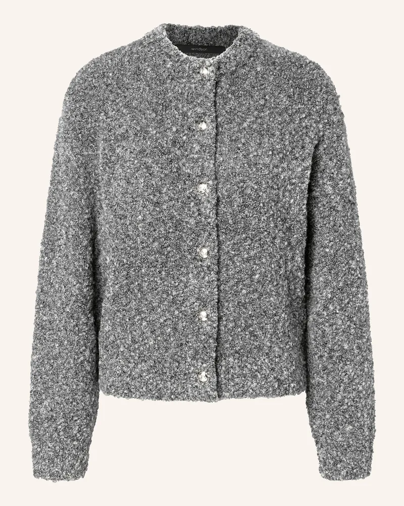 windsor. Strickjacke grau Hellgrau