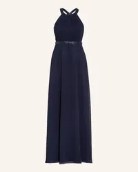 Vera Mont Abendkleid mit Schmucksteinen Blau