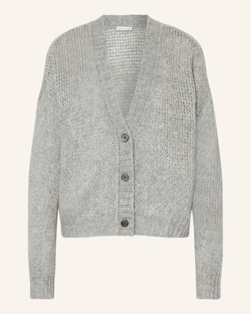 Mrs & HUGS Strickjacke Hellgrau