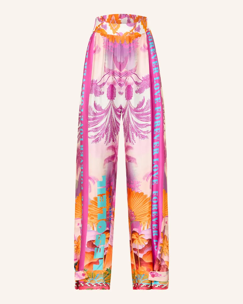 Miss Goodlife Marlenehose aus Satin Pink