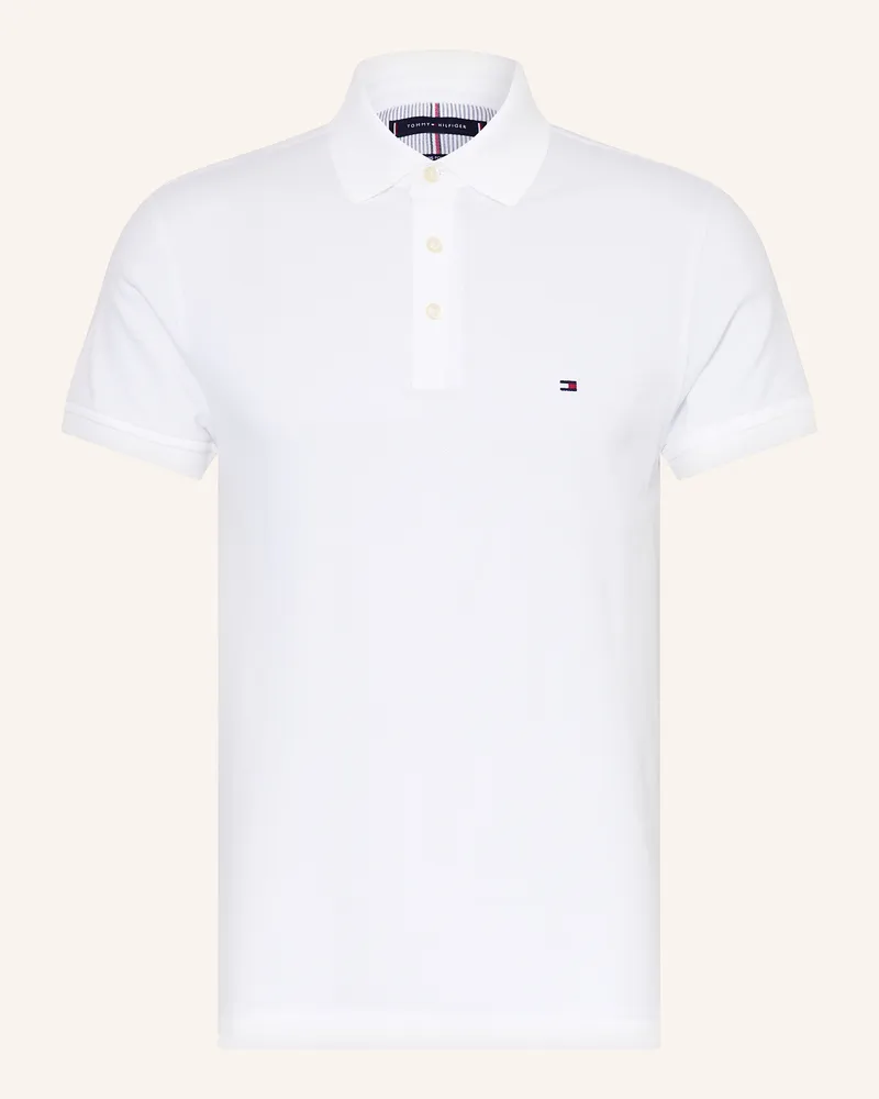 Tommy Hilfiger Piqué-Poloshirt Slim Fit weiss Weiss